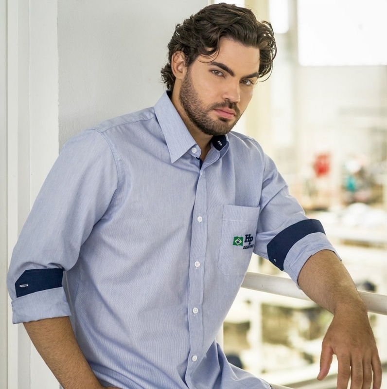 Fábrica de Camisas Sociais Personalizadas para Empresas São João da Barra - Fábrica de Camisa Social Personalizada para Empresas