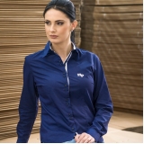 camisa personalizada social azul escuro valor Campo Largo