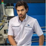 camisas personalizadas sociais masculina manga curta lisa Cruzeiro